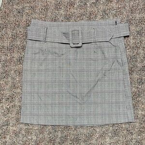 Gray Plaid Women's Skirt